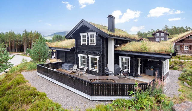 Next to the ski slope, in beautiful Vrådal, lies the charming and lovingly furnished holiday home ‘Drømhytte’. From this comfortable vacation home, you can step right into the ski lift.