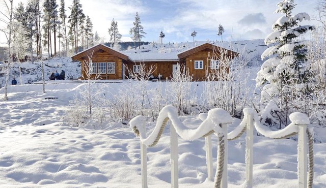 Nydelig og usjenert hytte nær Flå, fjell og vann.