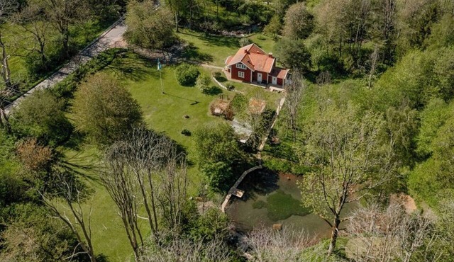 Relaxing villa with fireplace and private stream