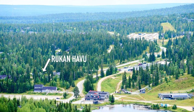 Rukan Havu - Ski-in cabin with sauna & fireplace, 100m to slopes in Kuusamo