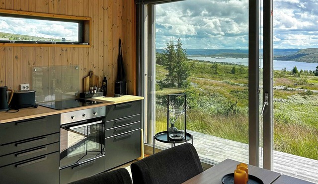 Small mountain cabin in pastoral area by Syndin