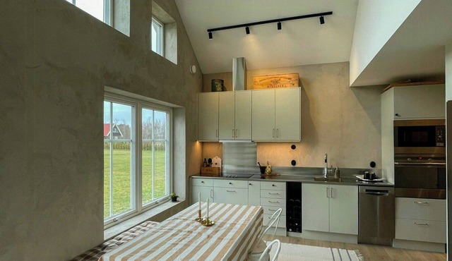 Stone house from 2023 near Sweden's longest beach