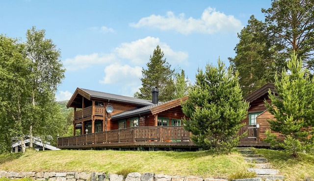 Stunning home in Bjorli with house a panoramic view