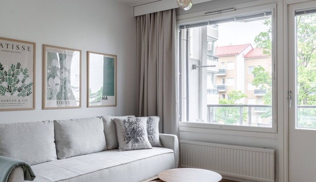 Stylish 1BR Apartment | Private Sauna & Balcony
