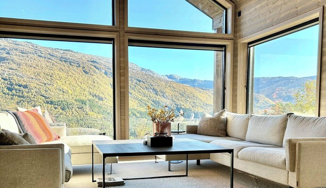 Stylish cabin in scenic surroundings