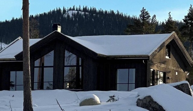 Sunny retreat on Nesfjellet near alpine skiing in Buskerud