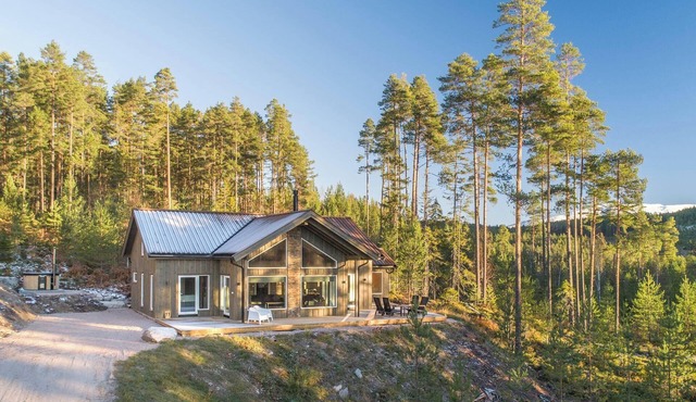 This luxurious holiday home with breathtaking views is suitable for 6 to 8 people. Within walking distance of the center of Vrådal.