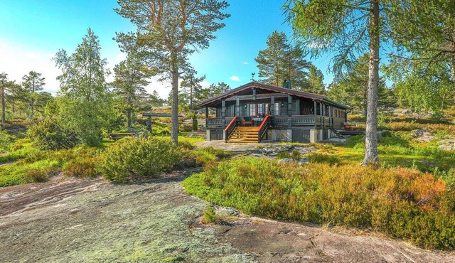 Traditional cabin by Reinsvatn in Treungen in Treungen