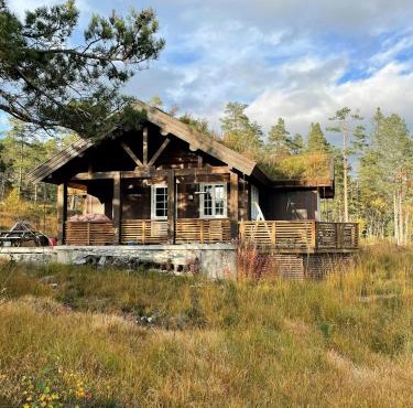 Traditional Log Cabin Near Treungen