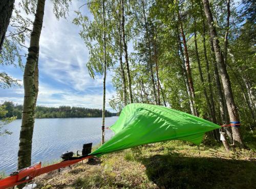 Tree Tents at Alaska Glamping Linnansaari