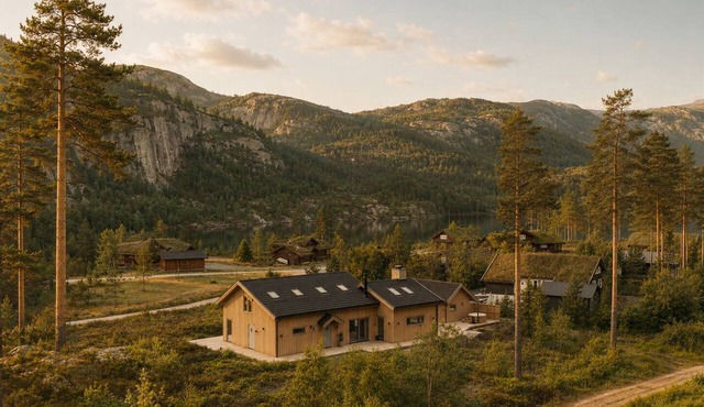 Villa Fell Fjord with sauna & jacuzzi