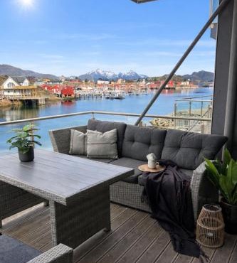 Villa Lofoten balcony view