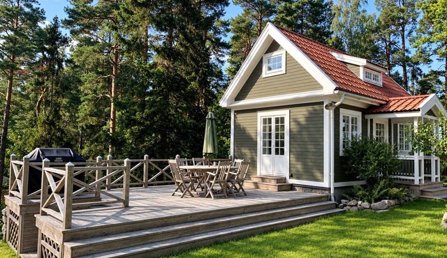 Waterfront cottage with private jetty – Stockholm Archipelago in Stockholms län