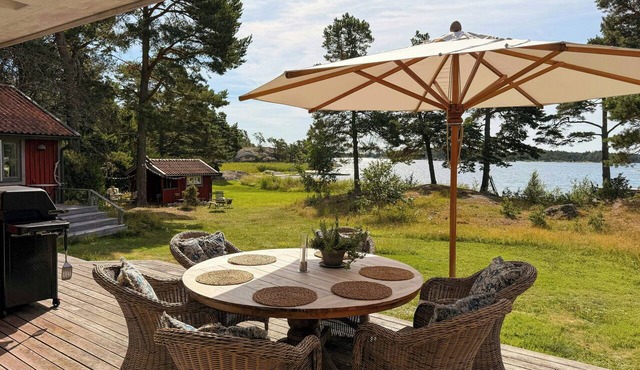 Waterfront plot near Trosa with jetty and sauna