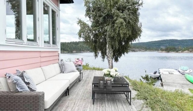 Waterfront Retreat - Frontline Oslofjord | Small boat included | Fireplace