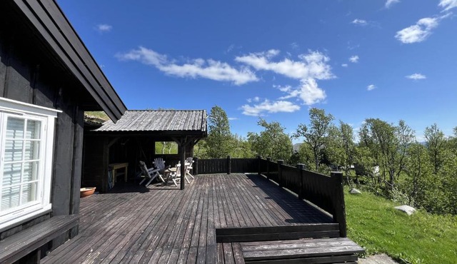Welcoming Cabin With Fireplace Modern Kitchen in Oystre Slidre