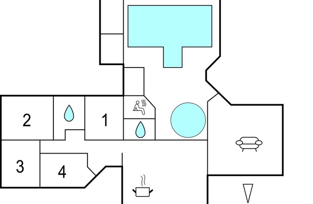 5 bedroom accommodation in Søndeled
