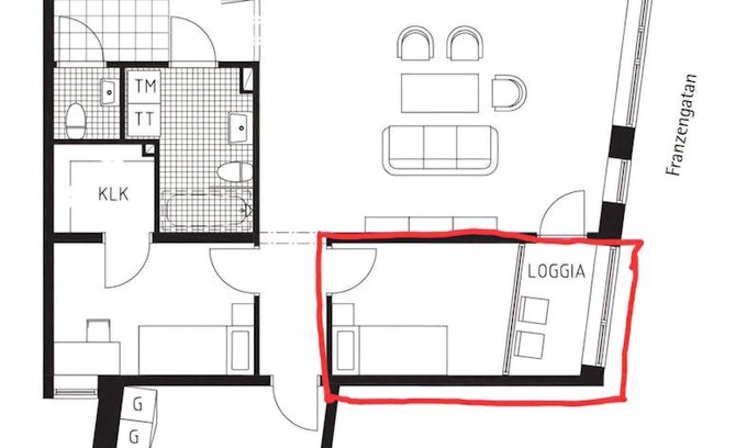 Stadshagen Resort | 13 m² Private room ∙ 1 bedroom ∙ 1 guest