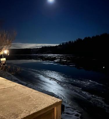 Vindeln Municipality House | Newly Renovated Red Riverfront House