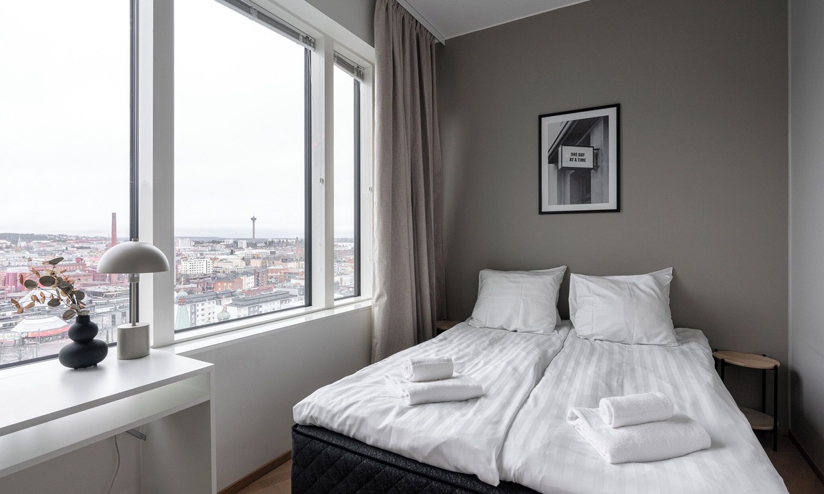 Tampere Apartment | 12th Floor Sauna Retreat with Views