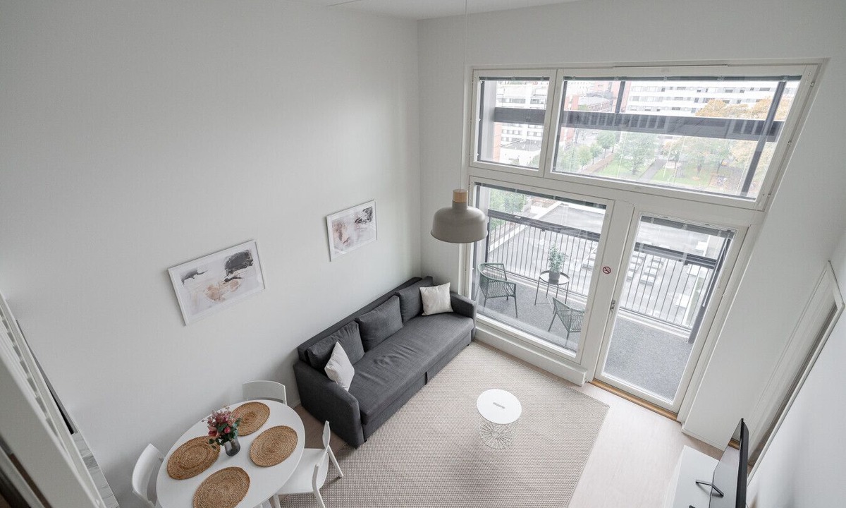 Tampere Apartment | Beautiful Brand New 1BR Loft in Amuri with Balcony