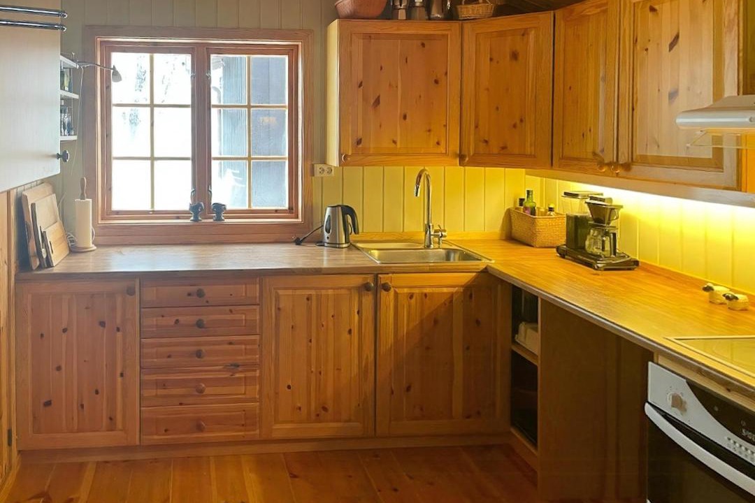 Hol Municipality House | Wooden Cabin From The 70S At Tree Line In Geilo