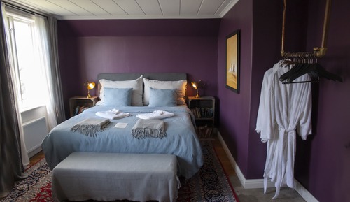 Double or Twin Room, 1 King Bed, Private Bathroom, Garden View (Purple)