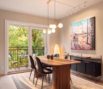 Deluxe One-Bedroom Apartment with Garden View