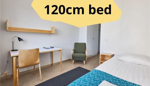 Compact double room with a view