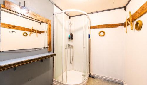 Family Room with Kitchen and Shared Bathroom