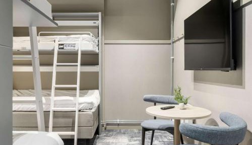 Family Room with Two Single Beds and One Bunk Bed - No Window