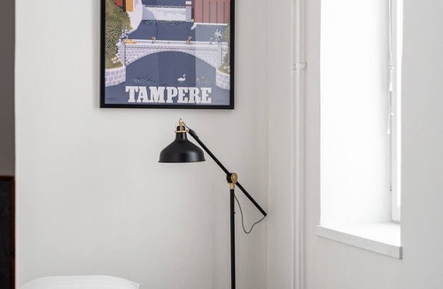 Tampere Apartment | Stylish Historical Loft with Sauna & Free Parking