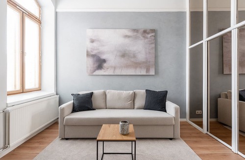 Tampere Apartment | Stylish Historical Loft with Sauna & Free Parking