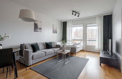 Tampere Apartment | Modern 1BR Apt with Sauna, Balcony & Free Parking
