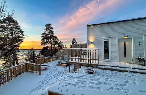 Upplands-Bro Municipality Villa | Two Lakefront Villas with Hot Tub & Dock