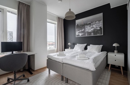 Tampere Apartment | 12th Floor Sauna Retreat with Views