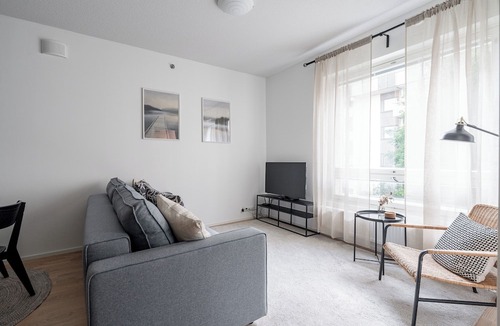 Tampere Apartment | Homelike 1BR Apt with Sauna & Balcony at Pyynikki
