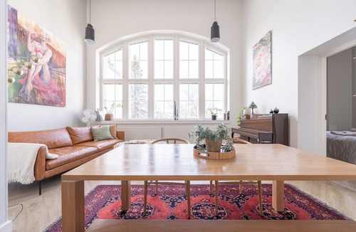 Kuopio Apartment | Historical 1BR Penthouse with Sauna