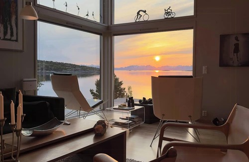 Hamaroy House | Modern cabin with panoramic views of Vestfjorden
