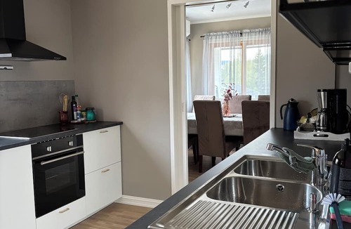 Raufoss Apartment | Modern 3-Bedroom Apartment in Raufoss Centre with Private Garden