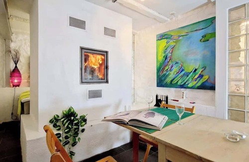 Bergen City Centre Condo | Beautiful condo near Bryggen, Balcony, Fireplace