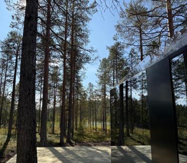 Arvidsjaur Cabin | Sāmeland Retreat, Mirrored Glass Cabins, Swedish Lapland