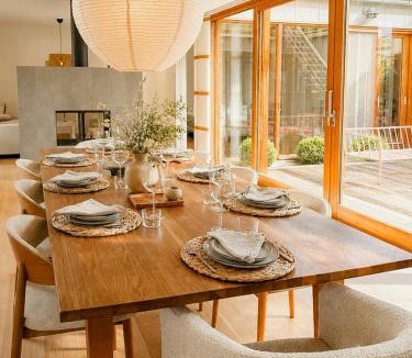 Falkenberg House | Dreamy atrium house near Skrea Beach