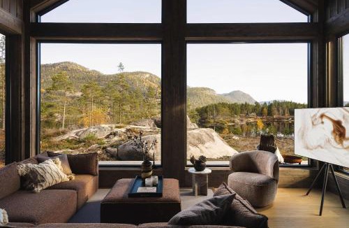 Kviteseid Villa | Villa Lakehouse Cedar with sauna and jacuzzi