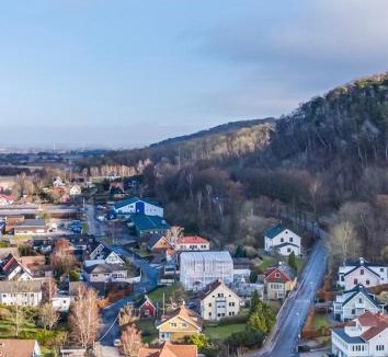 Bastad Apartment | Bright Studio Apartment with Sun Terrace, Central Båstad