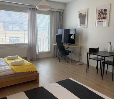 Turku Apartment | Viihtyisä ja tilava studio keskustassa