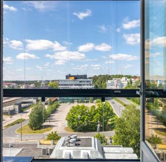 Lahti Apartment | Top floor 1BR Apartment with Balcony & Air Con next to Railway Station