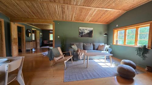 Malung House | Peaceful Forest Cabin in Dalarna with Fireplace & Patio