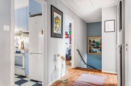 Bagarmossen Apartment | Retro Retreat with Modern Comforts