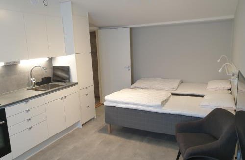 Innerstaden Apartment | Adelsgatan 36 lägenhetshotell, Gotland Living and Meeting